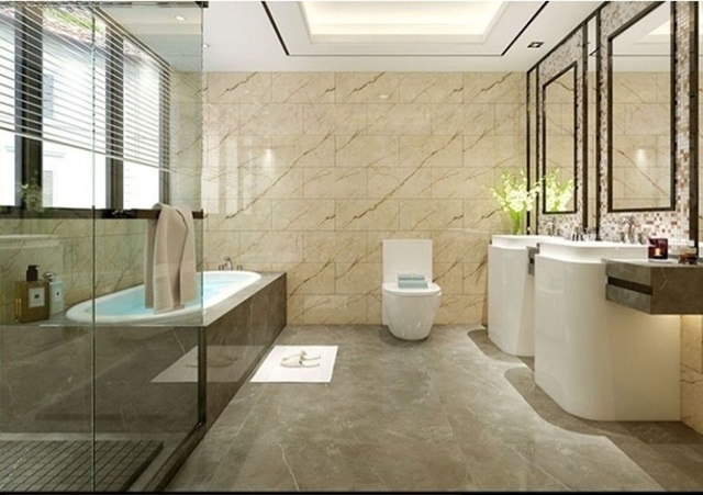 Xốp ốp tường PVC vân đá thích hợp để lắp đặt ở nhiều không gian khác nhau