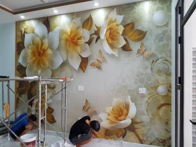 Thuê dịch vụ thi công tranh 3D dán tường sẽ giúp bạn tiết kiệm thời gian Thuê dịch vụ thi công tranh 3D dán tường sẽ giúp bạn tiết kiệm thời gian
